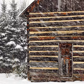 Rustic wood winter wallpaper