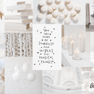 Moodboard winter Christmas wallpaper
