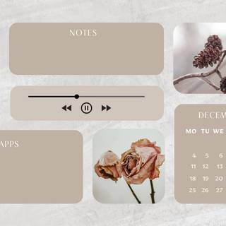 Beige aesthetic PC wallpaper