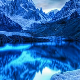 Winter lake ice wallpaper