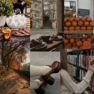 Moodboard winter Christmas wallpaper