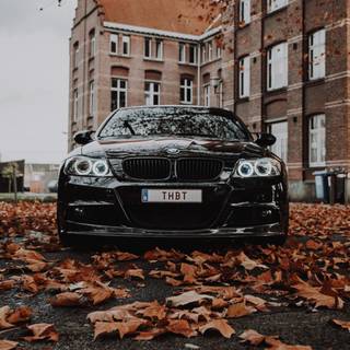 4k car autumn wallpaper