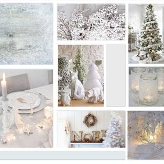 Moodboard winter Christmas wallpaper
