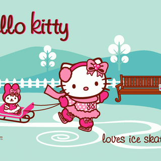 Sanrio Christmas winter wallpaper