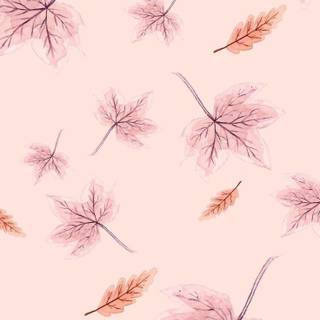 Pink pastel autumn wallpaper