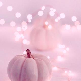Pink pastel autumn iPhone wallpaper