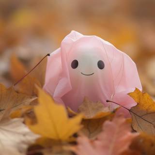 Pink pastel autumn wallpaper