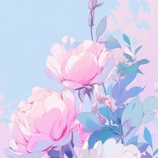 Preppy flower phone wallpaper