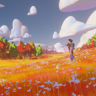 Autumn painting 3440x1440 wallpaper