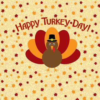Cute Thanksgiving turkey wallpaper