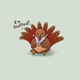 Cute Thanksgiving turkey wallpaper