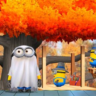 Minions autumn wallpaper