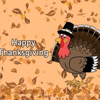 Cute Thanksgiving turkey wallpaper