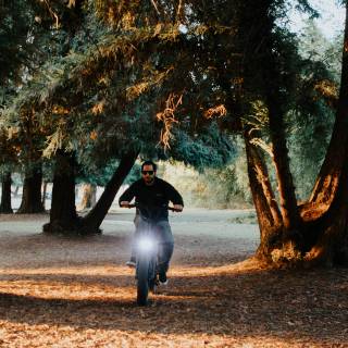 Motorcycle autumn wallpaper