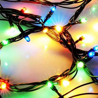 Christmas lights iPhone wallpaper