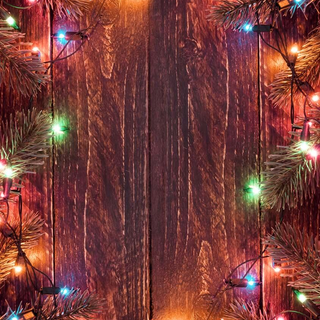 Christmas lights iPhone wallpaper