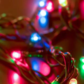 Christmas lights iPhone wallpaper
