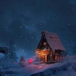 Christmas and snow wallpaper