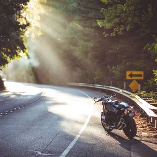 Motorcycle autumn wallpaper