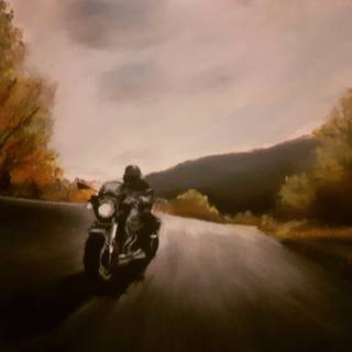 Motorcycle autumn wallpaper
