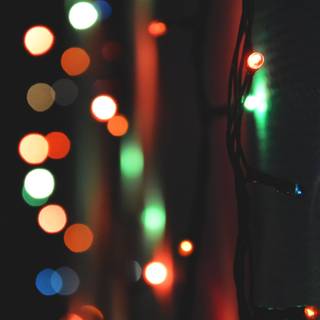 Christmas lamp wallpaper