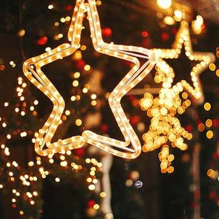 Christmas lamp wallpaper