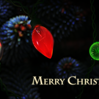 Christmas lamp wallpaper