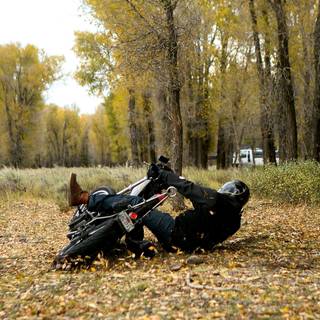 Motorcycle autumn wallpaper