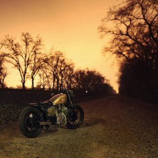 Motorcycle autumn wallpaper