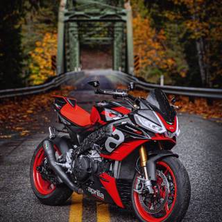 Motorcycle autumn wallpaper