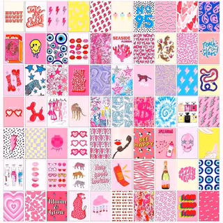 Collage preppy winter wallpaper