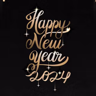 Happy New Year 2024 HD wallpaper