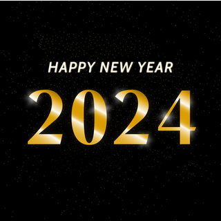 Happy New Year 2024 HD wallpaper