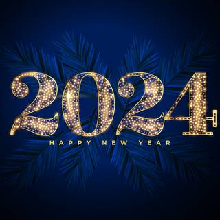 Happy New Year 2024 HD wallpaper