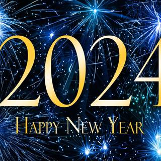 Happy New Year 2024 HD wallpaper