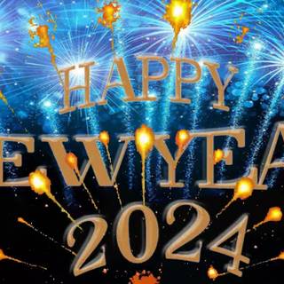Happy New Year 2024 HD wallpaper