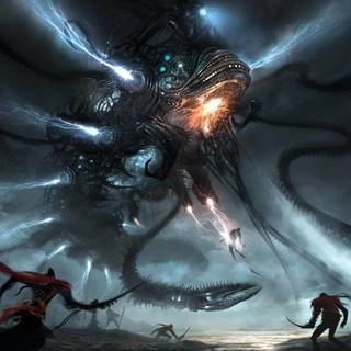 Ocean monsters wallpaper