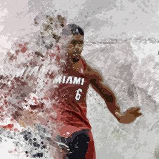 Lebron Miami desktop wallpaper