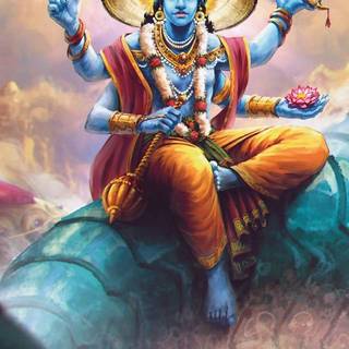 Lord Vishnu iPhone wallpaper