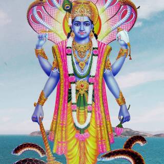 Lord Vishnu iPhone wallpaper