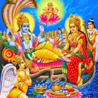 Lord Vishnu iPhone wallpaper