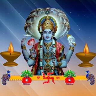 Lord Vishnu iPhone wallpaper