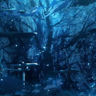 Underwater anime wallpaper