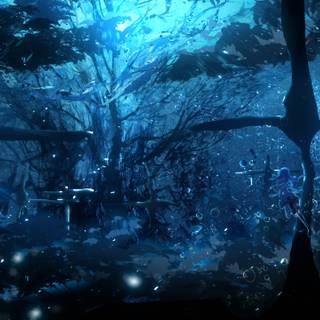 Underwater anime wallpaper