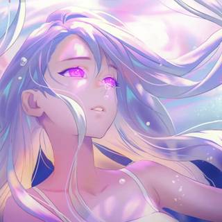 Underwater anime wallpaper