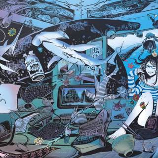 Underwater anime wallpaper