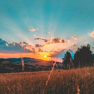 Countryside iPhone wallpaper