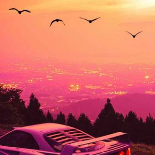 Aesthetic car phone wallpaper