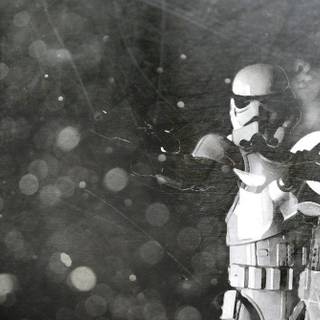 Star Wars black and white wallpaper
