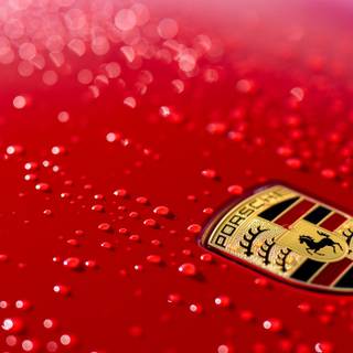 Porsche logo 4k wallpaper